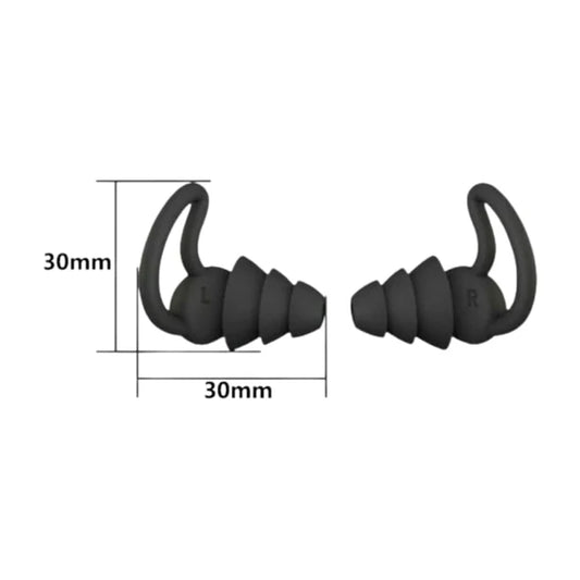 Three-Layer Noise Cancelling, Swimming + Surfing Ear Plug Protection Set